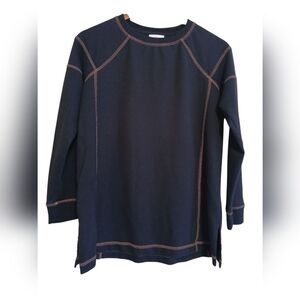 J. Jill Fit Sweatshirt Size XS Navy Blue